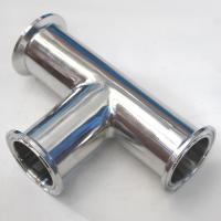 1-1/4 1.25 Pipe OD 32mm Sanitary 3 Way Tee Stainless Steel SS304 Weld Ferrule OD 50.5mm fit 1.5 Tri Clamp