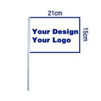 johnin 15x21cm 20x30cm custom customize print handheld hand Flag banner