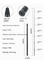 3M ไม้เซลฟี่คาร์บอนไฟเบอร์ยาวพิเศษที่มองไม่เห็นสำหรับ Insta360 X3/สำหรับแอ็คชั่น DJI 4/3 /Gopro11 10ตัวติดเซลฟี่อเนกประสงค์