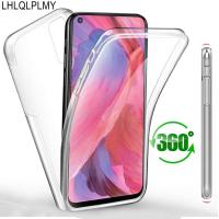 Double Sided Clear Case For Realme 9i 9 8i OPPO A54 A74 A94 5G A16 A76 A96 A54S C21Y C25Y Find X3 Lite X5 Pro Front Back Cover