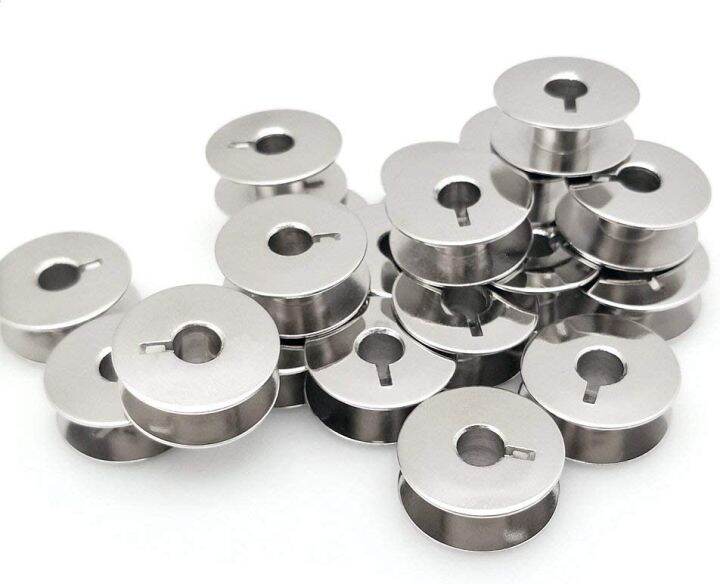 10 pcs"L" Metal Bobbins for Sewing Machine Alphasew Bernina Brother