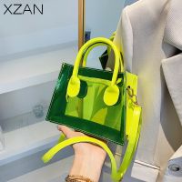 【CC】 Hot Sale Multicolor Jelly Small Transparent Totes Crossbody Purse Versatil Messenger for