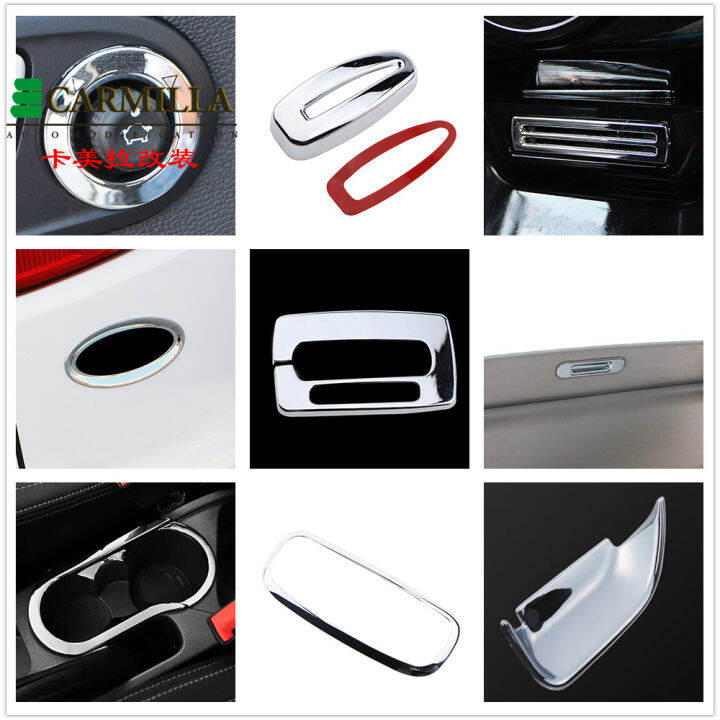 ABS Chrome Car Interior Sequin Decoration Trim Sticker for Ford