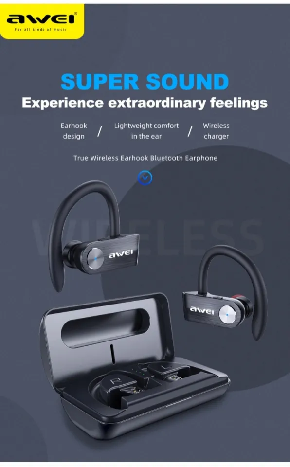 AWEI T22 TWS Wireless Headphone Stereo Waterproof Sports Earbud