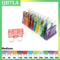 QB7LA shop 10pcs Medium Car Fuses Blade Fuse Insert auto Car Truck ZINC Pins 1A 2A 3A 5A 7.5A 10A 15A 20A 30A 40A 50A Refitted For