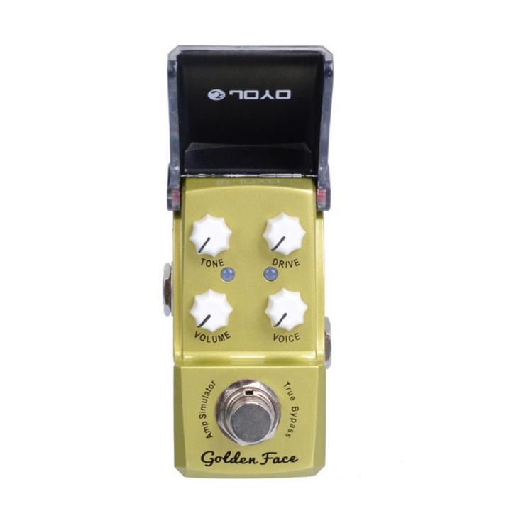 ironman-jf-308-gloden-face-marshall-style-amp-simulator-mini-series-effect-pedal-with-golden-connector-and-mooer-knob