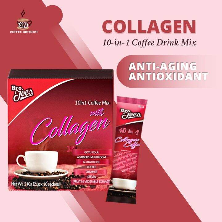 Coffee District Bro. Joe's COLLAGEN COFFEE 10in1 (1box 10 sachet