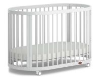 BabyInstyle Oasis Oval Cot - Barley White (เตียงเด็กทรงรี รุ่น Oasis Oval Cot) จาก Boori Australia