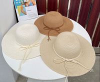 Hats Shop9 หมวกสานปีกกว้าง หมวกแฟชั่นหญิงแต่งคาดเชือก  พร้อมส่งจากไทย  C014