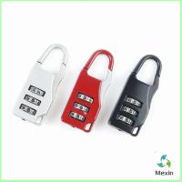 Mexin กุญแจล็อคกระเป๋าเดินทาง แบบตั้งรหัส 3หลัก กุญแจล็อคเอนกประสงค์ Luggage lock