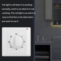 Mechanical Countdown Timer Switch Countdown Automatic Power-off Switch Cover Plate Control Switch Sockets Easy to Use Electrical Circuitry  Parts