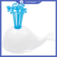 ? Homepet 1PC CUTE Beluga เครื่องมือทำอาหารผักผลไม้สำหรับปาร์ตี้ Home Decor ชุดส้อมผลไม้