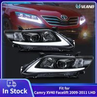 Toyota ไฟแสดงสถานะ ไฟท้าย Vland ไฟหน้าไดนามิก Led Drl เลนส์ใส สําหรับ Camry Xv40 Us 2010-2011 Lhd