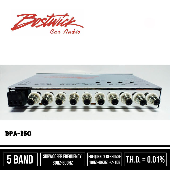 ปรีแอมป์-bostwick-รุ่นbpa-150-ปรีแอมป์-5แบนด์-ปรีแอมป์เสียงดี-ปรีแอมป์ระดับแชมป์ที่นักเล่นทุกคนเชื่อมั่นในคุณภาพ-รูปทรงสวยงามกระทัดรัด