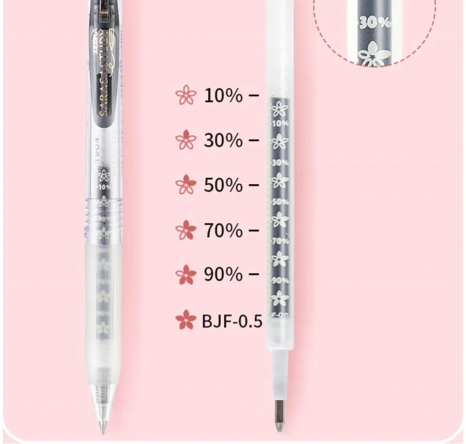 Zebra SARASA STUDY 0.5 mm Gel Pen JJM88 Japan