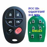 Fcc Id: อะไหล่ Gq43vt20t 51 6ปุ่ม315Mhz ที่ห้อยกุญแจรถรีโมทสำหรับ Toyota Sienna 2011 2012