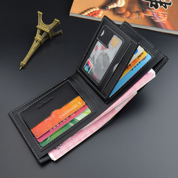 กระเป๋าสตางค์สามพับ-usenmen-accessories-wallets-l1190-html-s-www-zara-com-http-กระเป๋าสตางค์แบบบางสำหรับผู้ชายกระเป๋าสตางค์แบบบางแฟชั่นชายกระเป๋าสตางค์-pu-เยาวชนกระเป๋าลำลองกระเป๋าสตางค์ใบสั้นชาย