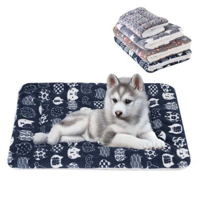 [pets baby] SoftThickened สัตว์เลี้ยงขนแกะ Pad ผ้าห่มสัตว์เลี้ยงเตียงเสื่อสำหรับสุนัขแมวโซฟาเบาะบ้าน RugWarm ล้างทำความสะอาดได้นอนปก