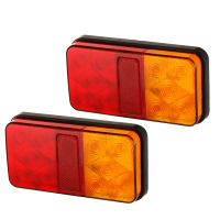 2PCS 12V LED Tail Light Signal IndicatorStop Lamp Taillight Turn Rear Brake Light for Car Truck Trailer Caravan Submersible