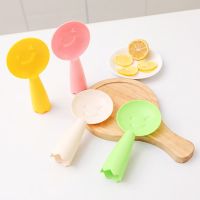 ✌☎✓ New Cute Lovely Fashion Smile Shaped Standing Cute Rice Paddle Non Stick Spoon for Kitchen Accessories Rice Scoop