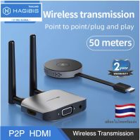 ออกใบกำกับภาษีได้ พร้อมส่งจาก กทม Hagibis G6W ไร้สาย HDMI Video Transmitter &amp; Receiver Extender จอแสดงผล Dongle สำหรับทีวีโปรเจคเตอร์