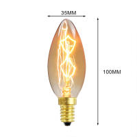 โคมไฟเอดิสัน E14โคมไฟระย้าคริสตัลย้อนยุคสุดสร้างสรรค์โคมไฟแสงสีเหลืองอบอุ่น