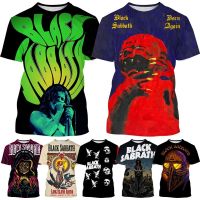 British Band สีดำ Sabbath 3D ฤดูร้อนเสื้อฮิปฮอปพิมพ์ลายสุดเท่เสื้อยืดลำลองแฟชั่นแขนสั้นสำหรับผู้ชายและผู้หญิง