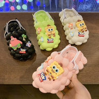 Childrens summer new closed toe thick bottom slip-on hole shoes fashionable ins Sandals sandals