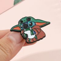 Halloween Gift Yoda Baby Stitch Funny Collection Creativity Enamel Pins Women Badge Backpack Collar Lapel Pin Hat Jewelry