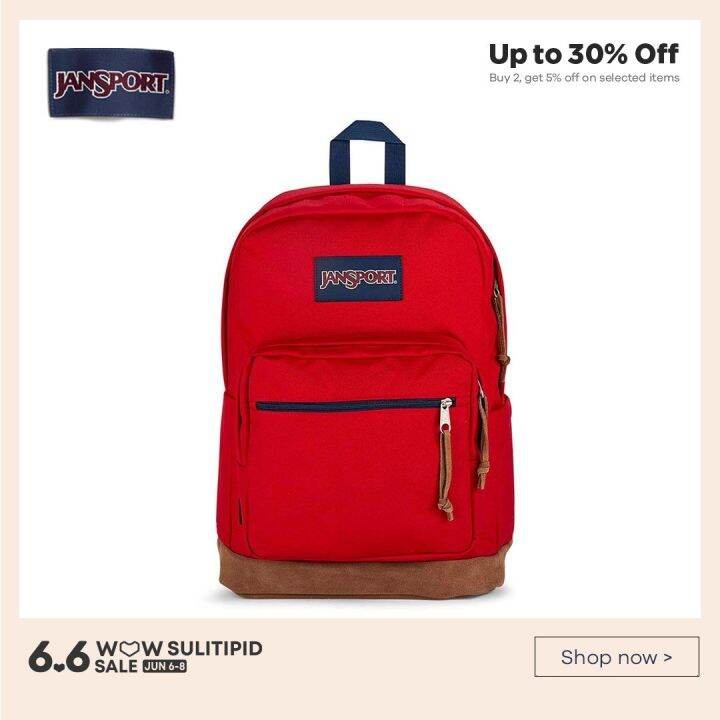 Jansport Right Pack Backpack Red Tape Men 27L Lazada PH