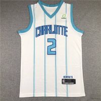 ยอดนิยม Yt2 เสื้อกีฬาแขนกุด ลายทีม NBA Jersey Charlotte Hornets BALL พลัสไซซ์ TY2