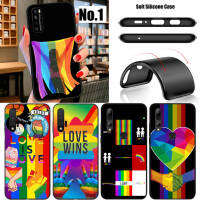 SFG82 Rainbow Heart LGBT love is love อ่อนนุ่ม High Quality ซิลิโคน TPU Phone เคสโทรศัพท์ ปก หรับ Huawei P10 P20 P30 Pro Lite Y5P Y6 Y6P Y7A Y8P Y9A Y8S Y9S Y7 Y9 Prime