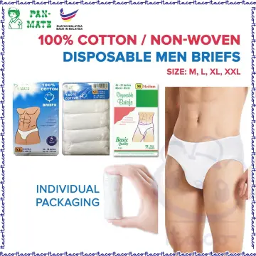 Guardian Men's Cotton Disposable Briefs - M