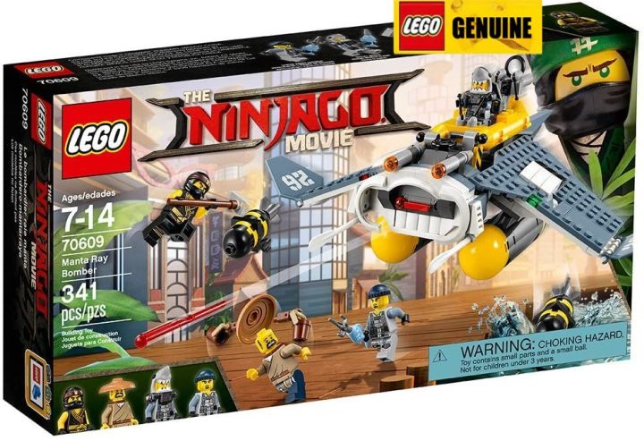 Genuine】Lego Ninjago Movie Manta Ray Bomber 70609 Block Set (341 Cái) Đảm  Bảo Chính Hãng, Từ Đan Mạch Khối Xây Dựng | Lazada.Vn