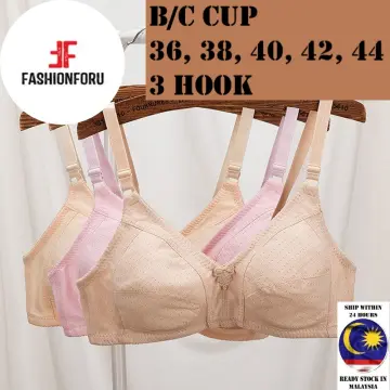 Hotsell Women BCD cup large bra Front button butang depan Bralette Middle  aged Top elderly cotton underwear lingerie gift to grandmother 5121