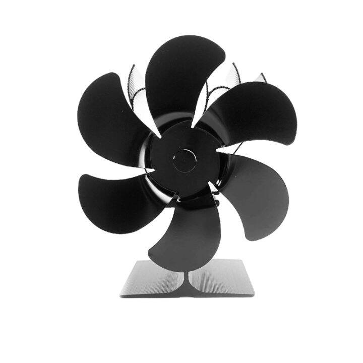 6 blade fireplace fan, no power supply silent motor selfstarting high