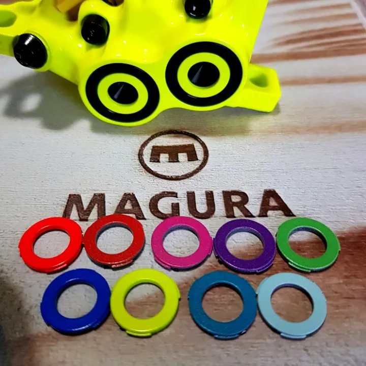 Magura MT5 MT5e MT7 Caliper Cover Kit Pink Colour Ring x4 Pieces