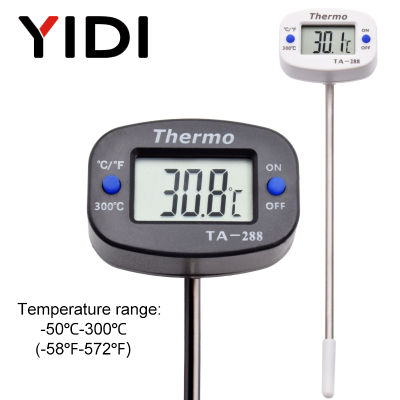 TA288จอแอลซีดีดิจิตอลเครื่องวัดอุณหภูมิอาหารบาร์บีคิว P Robe เครื่องวัดอุณหภูมิเตาอบนมน้ำน้ำมันครัวทำอาหารอุณหภูมิทดสอบเมตรตรวจสอบ