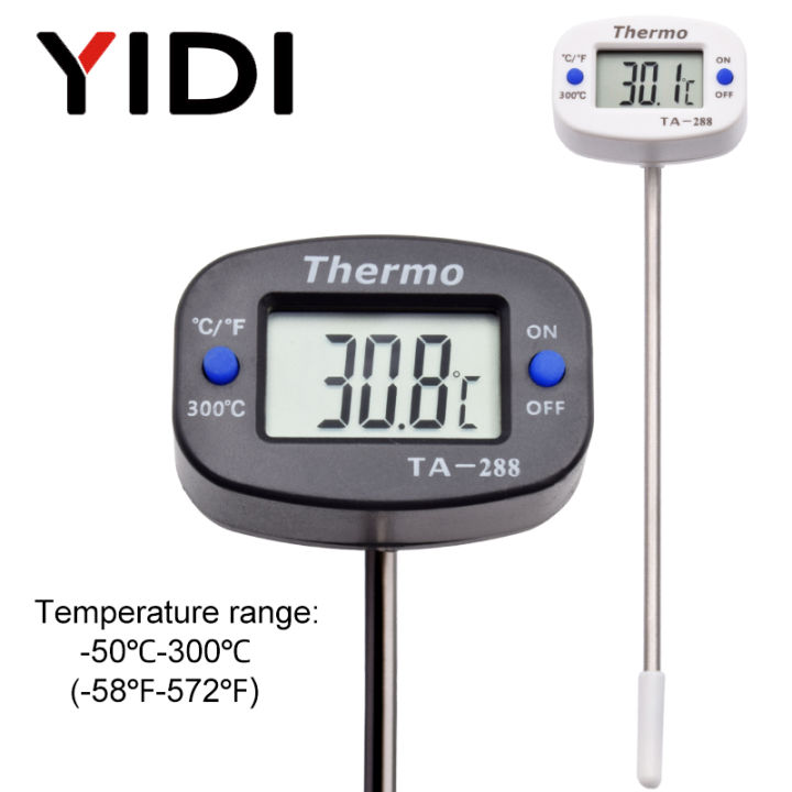 ta288จอแอลซีดีดิจิตอลเครื่องวัดอุณหภูมิอาหารบาร์บีคิว-p-robe-เครื่องวัดอุณหภูมิเตาอบนมน้ำน้ำมันครัวทำอาหารอุณหภูมิทดสอบเมตรตรวจสอบ