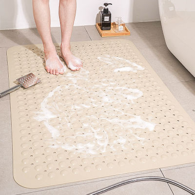 Anti Slip Bathroom Mat PVC Strong Suction Bath Shower Mat Odorless Non-Toxic Bathtub Large Foot Pad Bathroom Room Floor