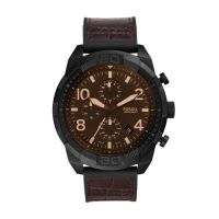 *[ของแท้ รับประกันโดยเซ็นทรัลกรุ้ป]นาฬิกาข้อมือผู้ชาย Fossil FS5713 รุ่น BRONSON สายหนังแท้ สีหลากสี [รับประกัน 2ปี*]