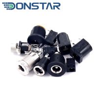 10pcs male and female DC Power plug 5.5*2.1MM 5.5*2.5MM 3.5*1.35MM 5.5*2.1 Jack Adapter Connector Plug Golden DC-022B DC-025M  Wires Leads Adapters