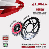 ALPHA SPROCKET สเตอร์มอเตอร์ไซค์ ใช้สำหรับ Honda  Africa Twin 1000 CRF1000L [ APF1505.16RB / APR0829.42 ]