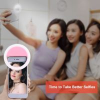 【❖New Hot❖】 jiquao982515818 ปรับได้พกพาได้ Selfie แสงปรับสีผิว Rgb เติมความสว่างหลอดไฟวงแหวน Led ไฟชาร์จusb แสงผิวความงามคลิปเติมความสว่าง