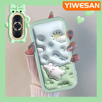 YIWESAN เคสสำหรับ Huawei Nova 10 Nova 10 Pro เคสการ์ตูน3D กระต่ายดอกไม้สีสันสดใสกล้องมอนสเตอร์ตัวน้อยนิ่มสำหรับเลนส์กันกระแทกแบบใสเคสมือถือเรียบง่ายฝาครอบป้องกันซิลิโคนความคิดสร้างสรรค์โปร่งใส