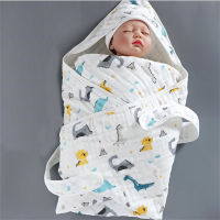 Super Soft 6 Layers Muslin Cotton Baby Swaddle Wrap Newborn Baby Wrap Blanket For Kids Children Baby Hooded Towel Robe 90*90cm