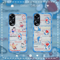 เคสOPPO A38 การ์ตูนน่ารักโดราเอมอนปลอกซิลิโคนอ่อนนุ่ม OPPO A38 ฝาครอบโทรศัพท์