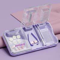 tdfj 3 In 1 Tablet Cutter With Transparent Lid Moisture-proof Medicine Crusher Working