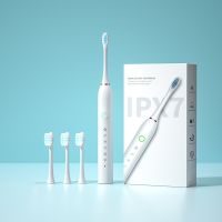 ✓❉ Fashion Sonic Electric Toothbrush Rechargeable for Adults 6 Mode Smart Timer IPX7 Waterproof Ultrasonic Tooth Brushes Travel Box