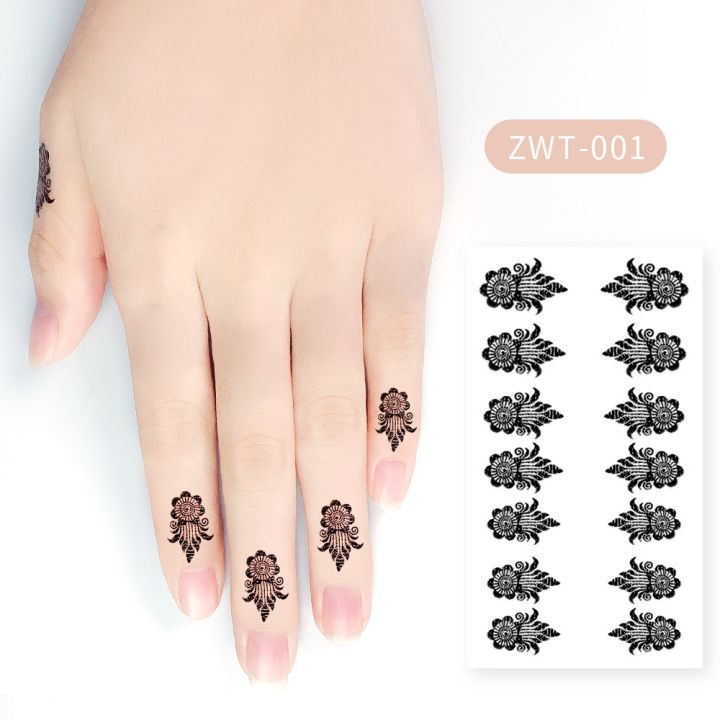 yf-1pc-henna-tattoo-tempororary-waterproof-sticker-henne-finger-tail-black-lace-girl-personality-disposable